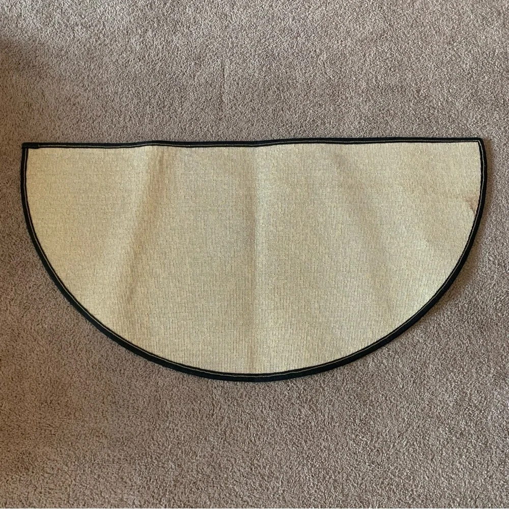 Vintage large gray flying geese bird nature decorative half moon door mat rug